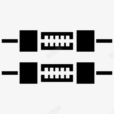 保险丝电子元件3填充图标