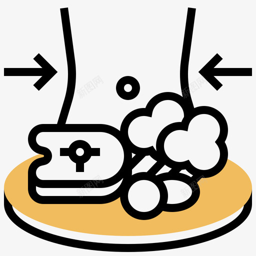 减肥食品健身138黄影svg_新图网 https://ixintu.com 减肥 食品 健身 黄影