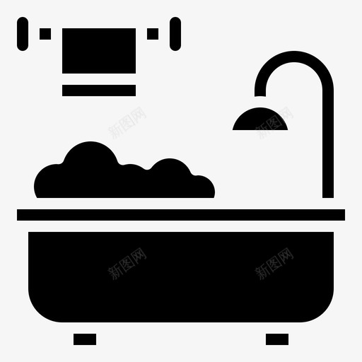 浴室家庭和生活37填充svg_新图网 https://ixintu.com 浴室 家庭 生活 填充
