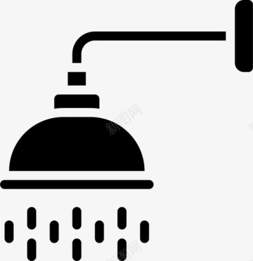 淋浴喷头管道4填充图标