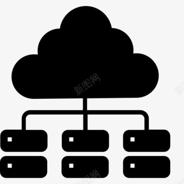 分布式数据库向量数据共享数据源图标