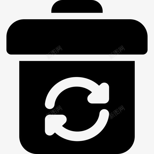 回收站办公室4已填充svg_新图网 https://ixintu.com 回收站 办公室 填充