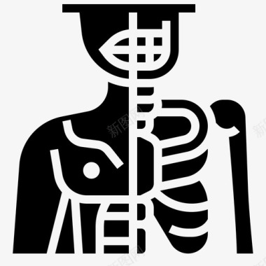 人体人体器官19字形图标
