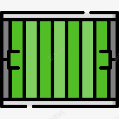 橄榄球场美式足球39线颜色图标