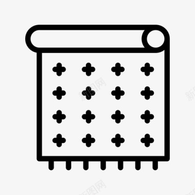 织物织物特征11线状图标