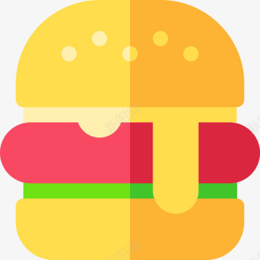 汉堡烤肉51平底图标