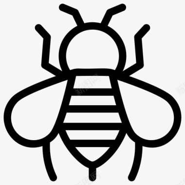 蜜蜂大黄蜂表情符号图标