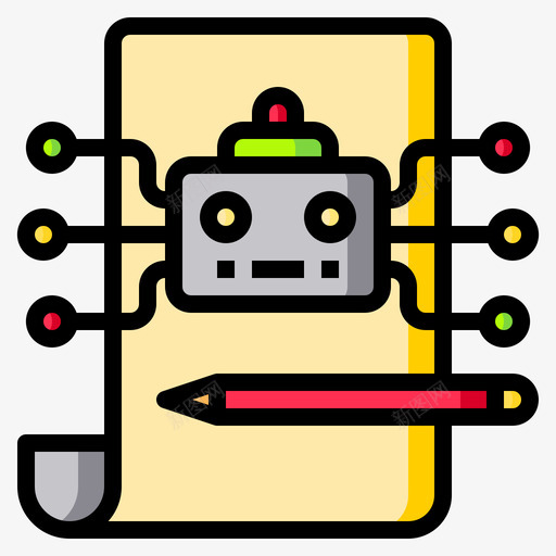 规划人工智能100线性颜色svg_新图网 https://ixintu.com 规划 人工智能 线性 颜色