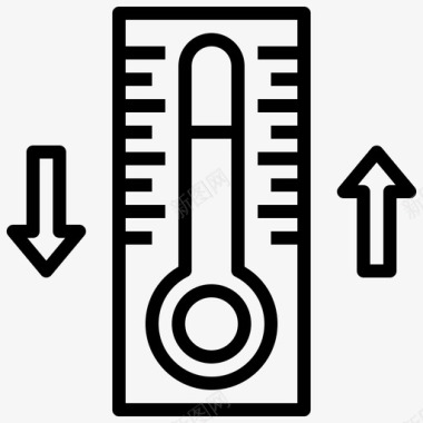 温度计54实验室线性图标