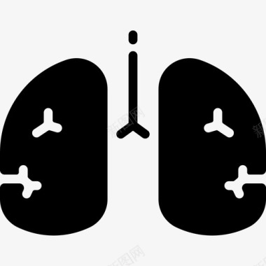 肺部病毒传播79填充图标