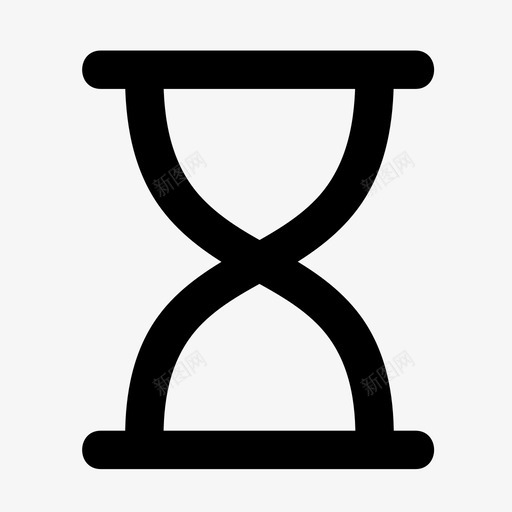 沙漏绘制简单svg_新图网 https://ixintu.com 沙漏 绘制 简单 时间 计时器 基本 轮廓