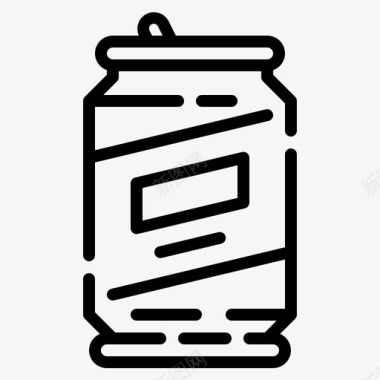 罐产品包装2线性图标