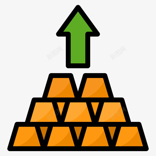 金色金融169线性颜色svg_新图网 https://ixintu.com 金色 金融 线性 颜色