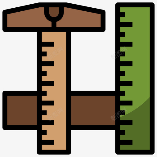 尺子建筑77线条色彩svg_新图网 https://ixintu.com 尺子 建筑 线条 色彩
