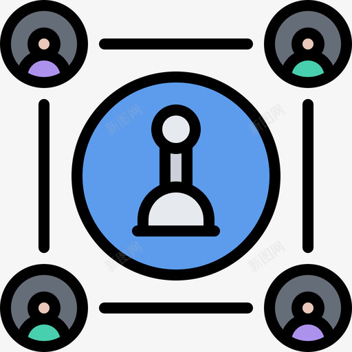 小组国际象棋10彩色svg_新图网 https://ixintu.com 小组 国际象棋 彩色