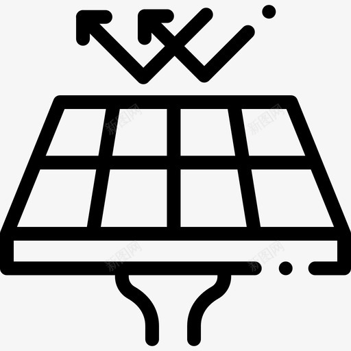 太阳能电池板生态222线性svg_新图网 https://ixintu.com 太阳能 电池板 生态 线性
