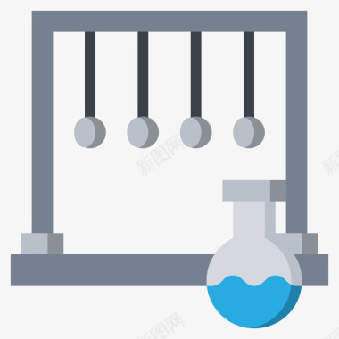 牛顿摇篮55号实验室平坦图标