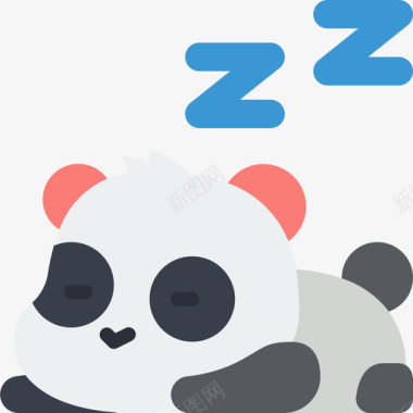 熊猫睡眠时间单位图标