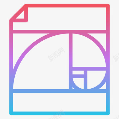 黄金比例平面设计173渐变图标