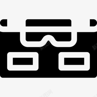 Vr眼镜虚拟现实119填充图标