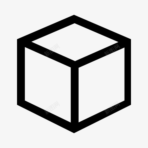 立方体3d盒硬纸盒svg_新图网 https://ixintu.com 立方体 3d 硬纸 纸盒 方形