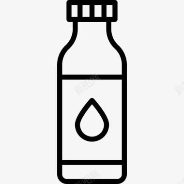 水瓶水管工40直线型图标