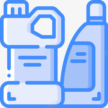 瓶子塑料制品4蓝色图标