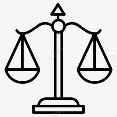 正义法尺度平衡正义法图标