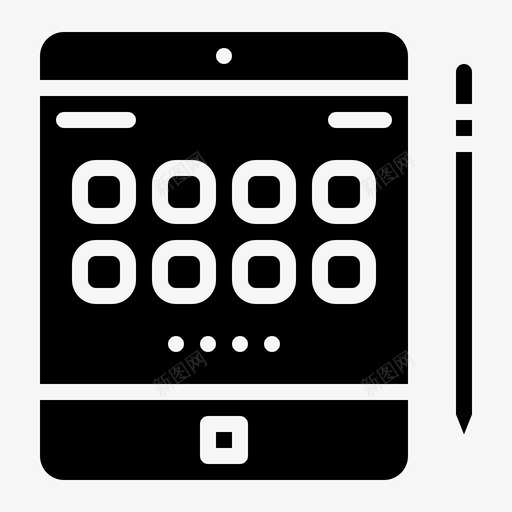 Ipad平板电脑图形设计171字形svg_新图网 https://ixintu.com Ipad 平板电脑 图形设计 字形