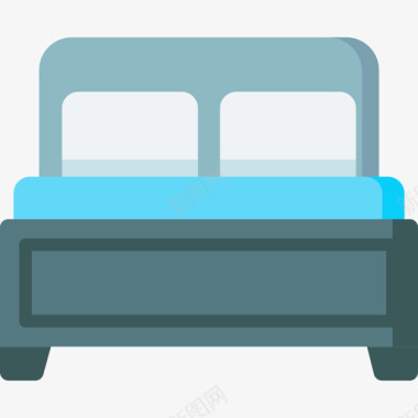 双人床睡觉时间44平房图标