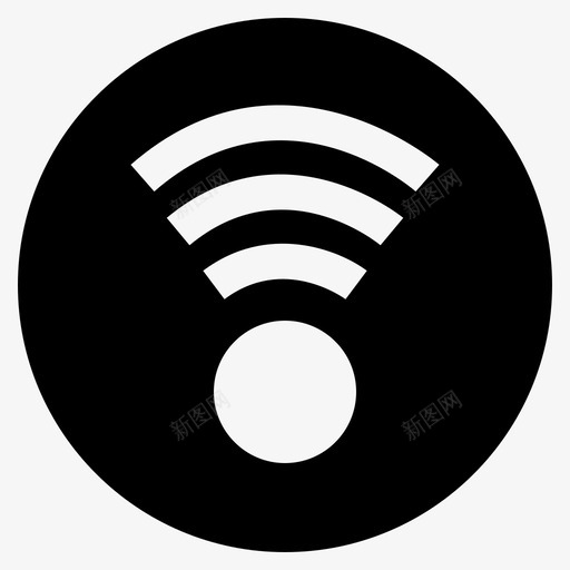 wifi应用程序界面svg_新图网 https://ixintu.com 界面 wifi 应用程序 移动 ui web 圆形