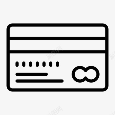 信用卡支付商业策略和财务图标
