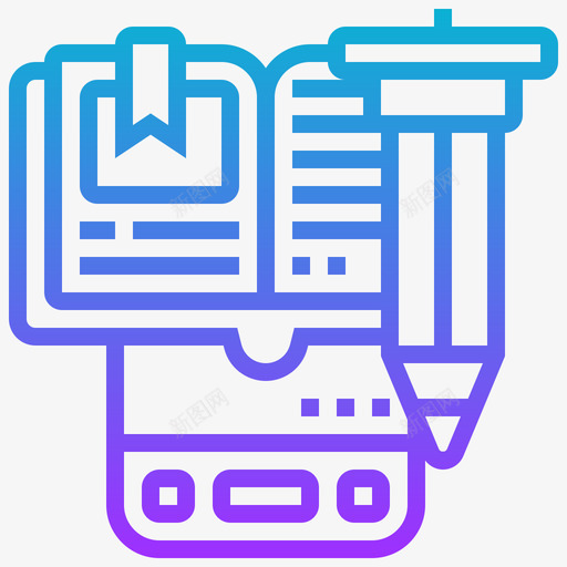 ELearning数字转型1梯度svg_新图网 https://ixintu.com Learning 数字 转型 梯度