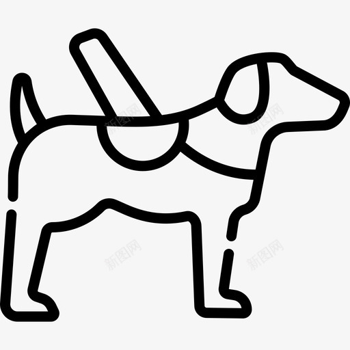 导盲犬残疾人援助15直系svg_新图网 https://ixintu.com 导盲 残疾人 援助 直系