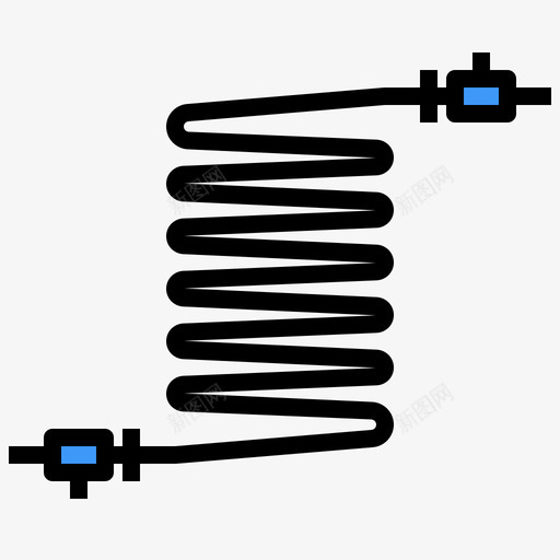 线颜色电子元件线圈svg_新图网 https://ixintu.com 颜色 电子元件 线圈