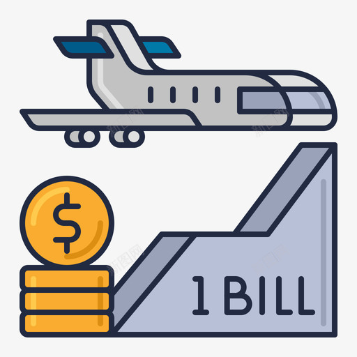 航空公司2线性颜色svg_新图网 https://ixintu.com 航空公司 线性 颜色