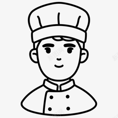 厨师头像职业人图标