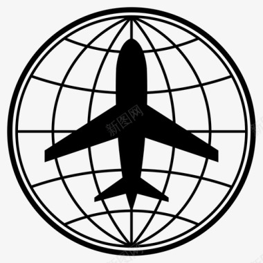 环球航空环球飞机图标
