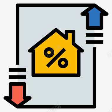 价格房地产239线性颜色图标