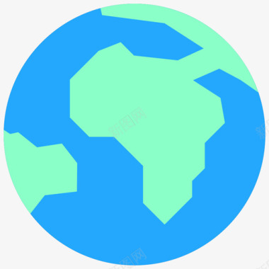 地球地理42平坦图标