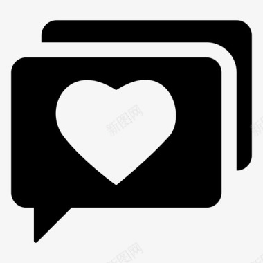 爱情短信泡泡聊天爱情交流图标