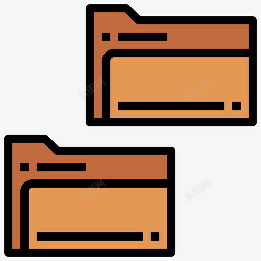 文件夹基本和通用线颜色svg_新图网 https://ixintu.com 文件夹 基本 通用 颜色