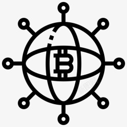 FINTECH去中心化区块链和fintech3线性高清图片
