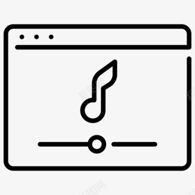网站音乐浏览器歌曲图标