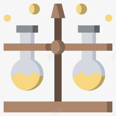 55号实验室扁平烧瓶图标