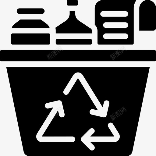 回收箱垃圾3填充svg_新图网 https://ixintu.com 回收 垃圾 填充