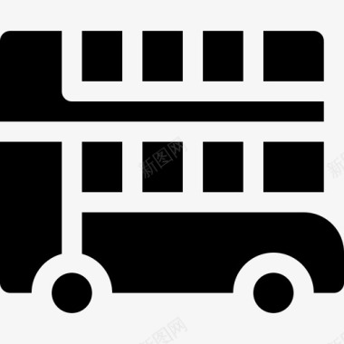 双层巴士英国17满载图标