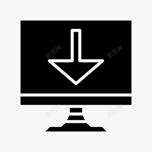 向下计算机下载svg_新图网 https://ixintu.com 向下 计算机 下载 信息 图形 字形