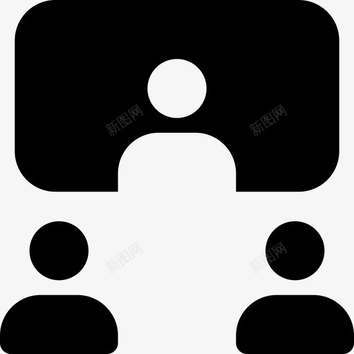 视频聊天会议20已填充svg_新图网 https://ixintu.com 视频聊天 会议 填充