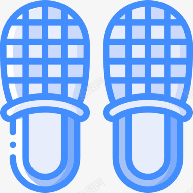 拖鞋退休4蓝色图标